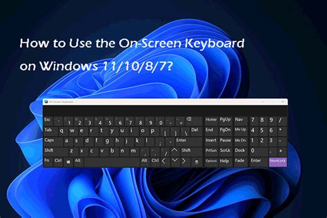 How To Use The On Screen Keyboard On Windows 111087