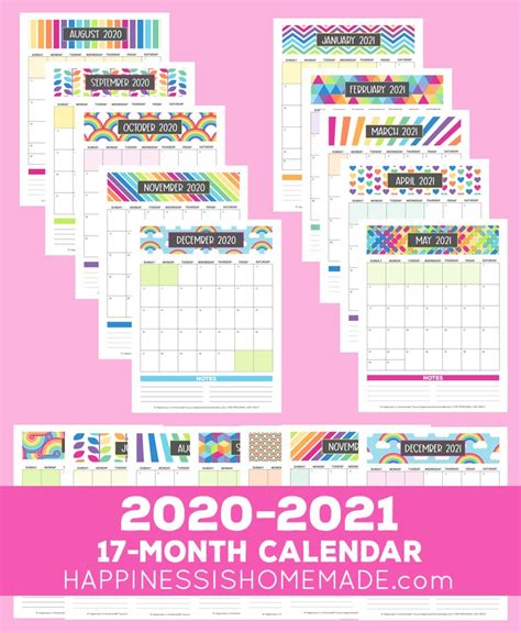 Printable Calendar Free 2021 Printable Calendar Template 2 Colors I
