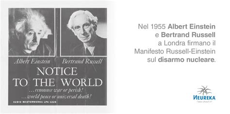 Nel 1955 Albert Einstein E Bertrand Russell A Londra Firmano Il