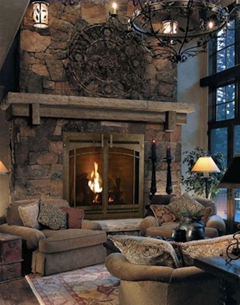 42 Stunning Rustic Fireplace Design Ideas Match With Farmhouse Style In