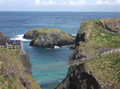 This short bridge is the only thing connecting a tiny irish island to the mainland. Crossing the Carrick-a-Rede Rope Bridge, North Antrim ...