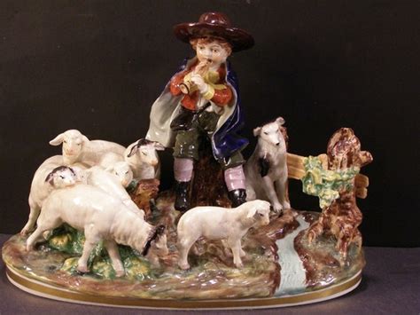 Antique German Capodimonte Figural Group Statue Sculpture Etsy