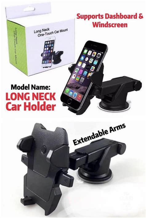 Long Neck One Touch Car Mount Mobile Phones And Gadgets Mobile And Gadget
