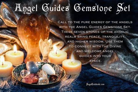 Angel Guides Gemstone Set for connecting with the angelic realms