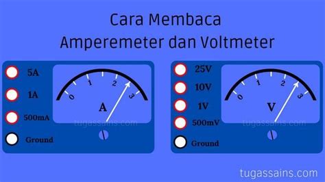 Cara Membaca Amperemeter Dan Voltmeter Tugassains Com