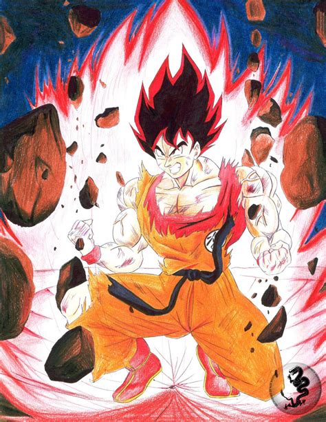 Goku Kaio Ken By Rueryusaki On Deviantart