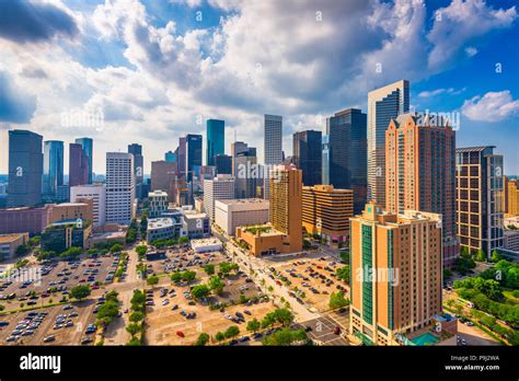 Houston Texas Usa Downtown City Skyline Stock Photo Alamy