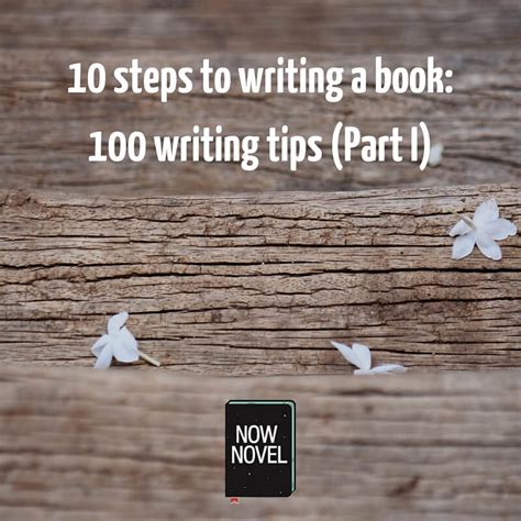 10 Steps To Writing A Book 100 Tips Part 1 Now Novel