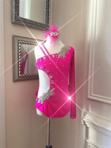 Custom Dance Costume Jazz Musical Theater Tap One Piece With Etsy Jazz Dance Costumes Pink