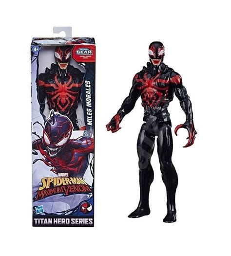 Spiderman Figura Titan Maximum Venom Miles Morales Superjuguete Montoro