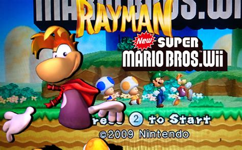 Rayman Over Mario New Super Mario Bros Wii Mods
