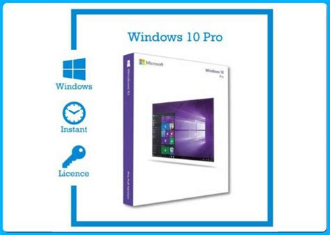 Microsoft Windows 10 Pro Software Retail Box 64 Bit