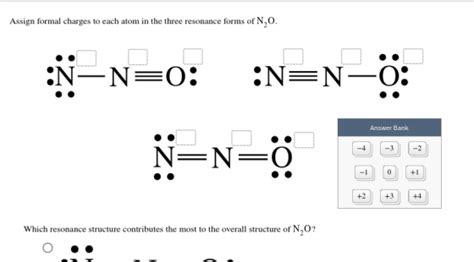 Assign Formal Charges To Each Atom In The Three Resonance Forms Of N2o