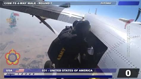 The Us Army Parachute Team Competed In The 44th Cism World Military