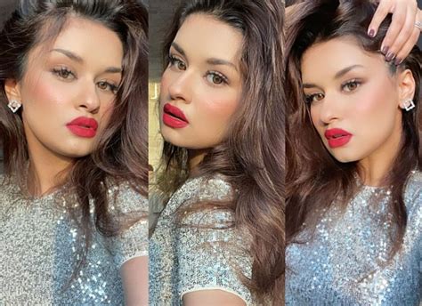 Avneet Kaur Slays Her Super Hot Makeup Look With Brown Toned Eyes And Red Lips Bollywood News