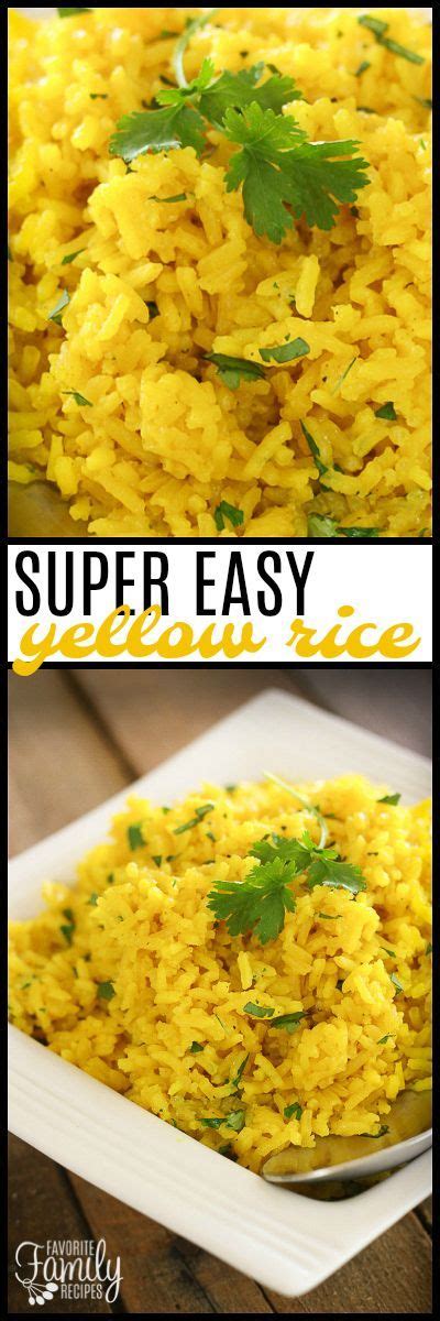 Yellow rice is perfect to serve at a children's birthday party and breakfast with your family. This Easy Yellow Rice side dish complements just about any ...