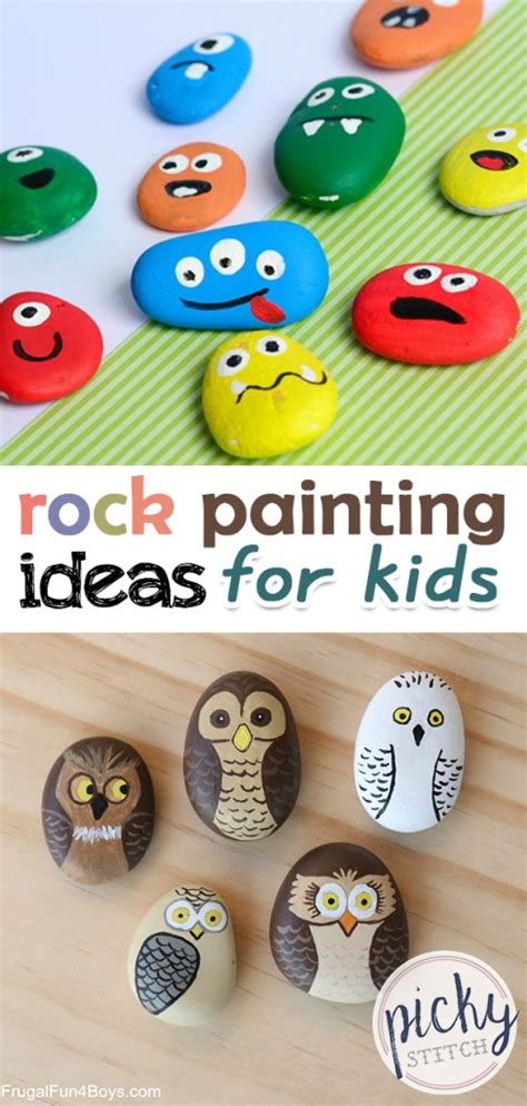 Rock Painting Ideas For Kids Picky Stitch