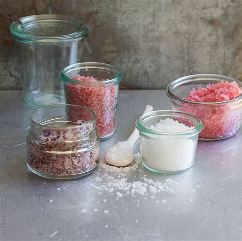 Beetroot And Pomegranate Salt In Pots By Nadine Greeff Food Stocksy