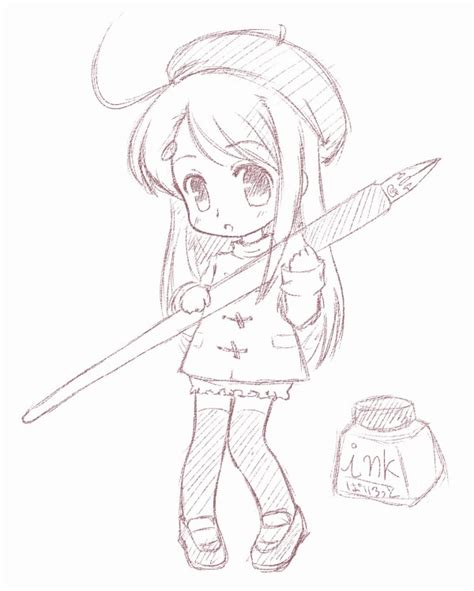 Chibi Pencil Cleared Bycatplus By Chindefu On Deviantart