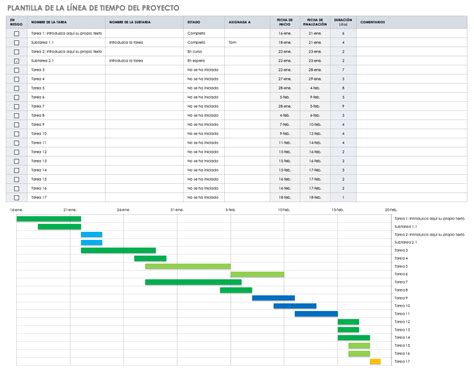 Realizar Cronograma En Excel Mini