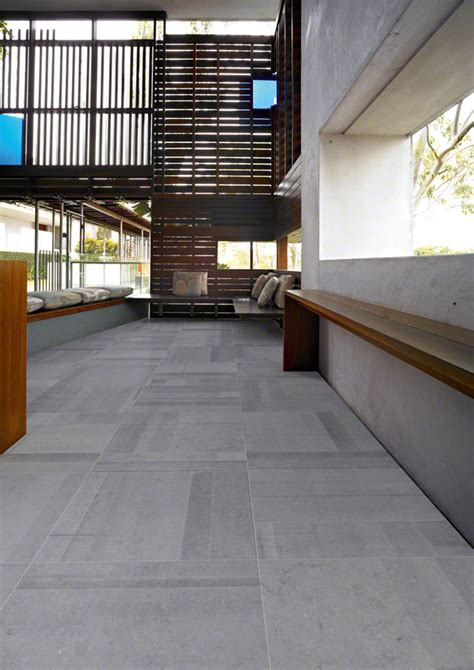 These bluestone tiles are honed and filled which means the natural catspaw (pitting) has been filled for your convenience and easy cleaning and sweeping. Floor tiles porcelain Bluestone 60X60 | VIVES Azulejos y Gres