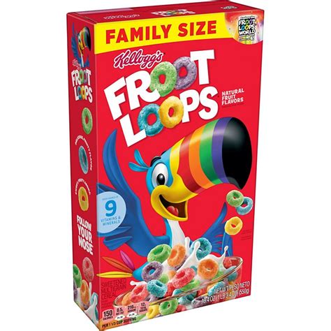 Kelloggs Froot Loops Breakfast Cereal Shop Cereal And Breakfast At H E B