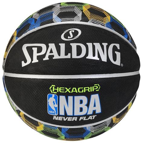 Spalding Nba Hexagrip Neverflat 295 Outdoor Basketball Blackmulti