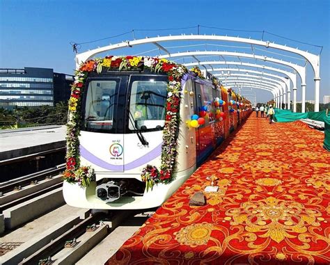 Inauguration Of The Pune Metro In India Group