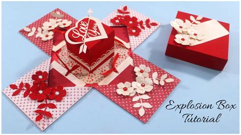 Explosion Box Tutorial Diy Love Box Card Diy Ts Handmade Ts