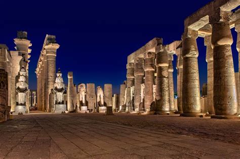 Luxor Temple At Night Limited Edition 1 Of 3 Photography By Walter