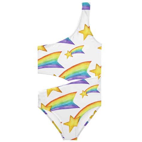 Stella Cove Shooting Stars Side Cut Swimsuit ⋆ Gypsy Girl Tween Boutique