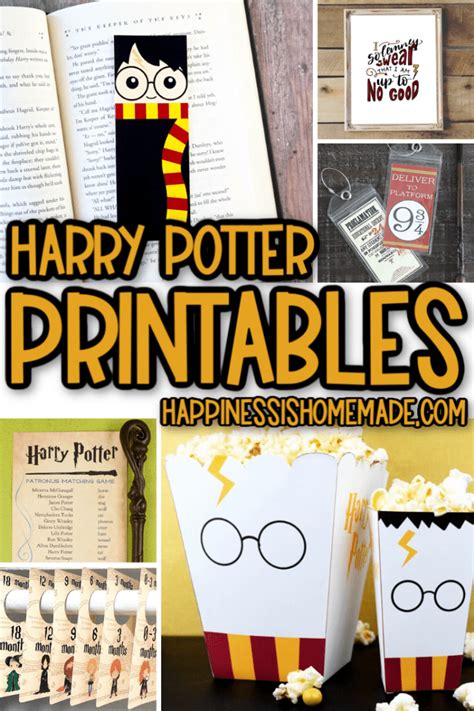25 Free Harry Potter Printables Happiness Is Homemade