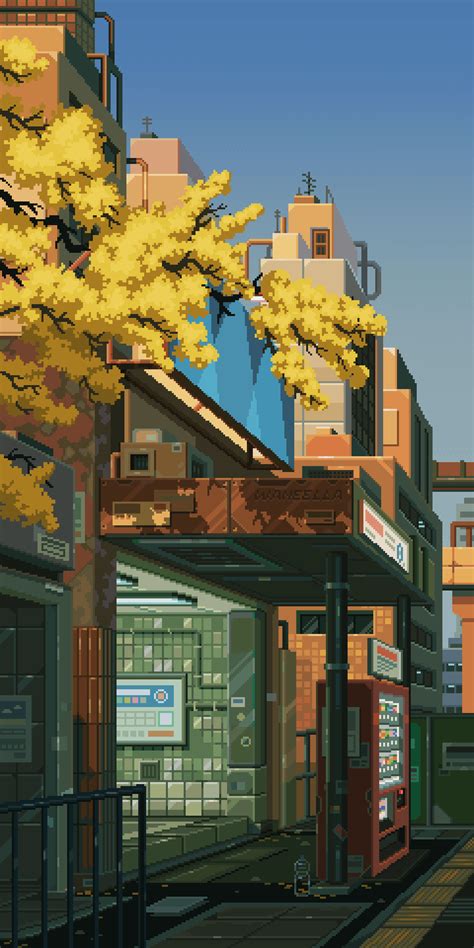 Pixel City 3d Pixel Cool Pixel Art Chill Wallpaper Anime Artwork