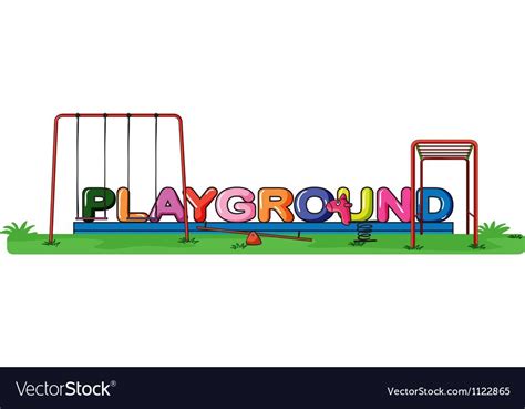 A Playground Royalty Free Vector Image Vectorstock Vector Free