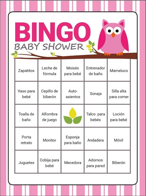 Juegos Para Baby Shower Bingo Para Imprimir Gratis Tengo Un Juego