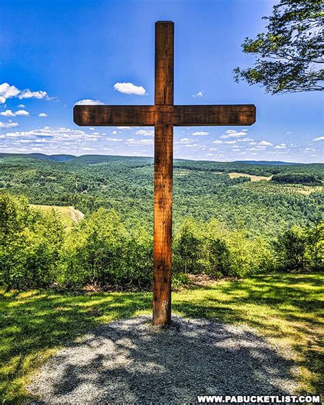 Visiting The Cross On The Hill In Elk County