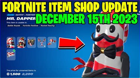 Mr Dappermint Skin Is Back Fortnite Item Shop December 15th 2023 Fortnite Battle Royale