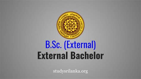 Bsc General External Degree New Intake 201820 University Of