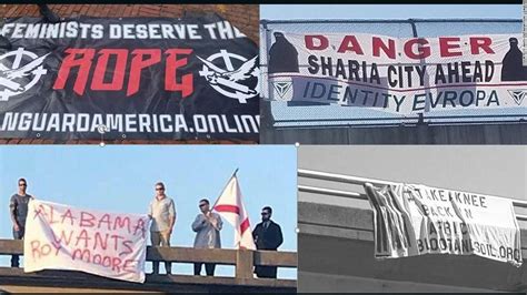 adl white supremacists are using banners to get their messages across cnn