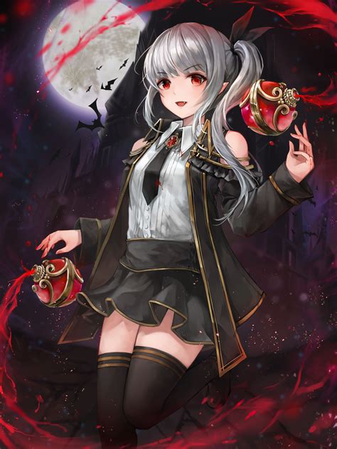 Cute Vampire Girl Original Fantasy Character 18 Mar