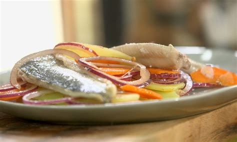 Recette Filets de harengs frais pommes tièdes