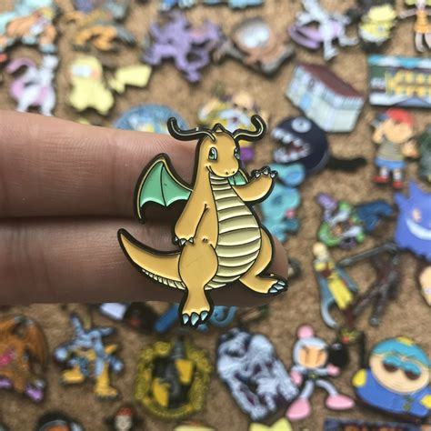Dragonite Pokemon Custom Enamel Pin Pin Badges Retro Vintage Etsy