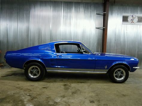 Just Old Mustangs Blue 1967 Fastback Ford Mustang