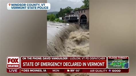 Flooding cuts off access to Ludlow, Vermont | Latest Weather Clips