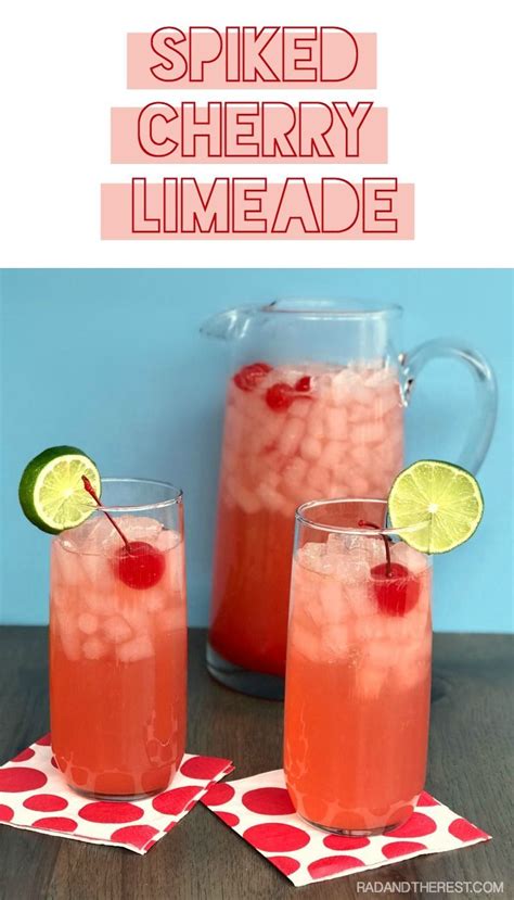 Add pineapple juice and vodka and stir. Spiked Cherry Limeade, cocktails for a crowd, summer ...