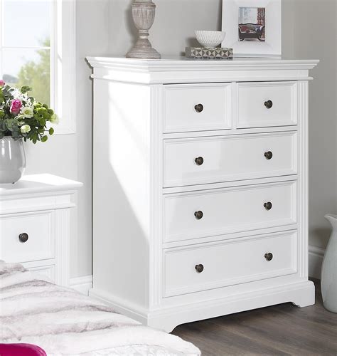 White Bedroom Furniture Bedside Table Chest Of Drawers Wardrobe Gainsborough Ebay
