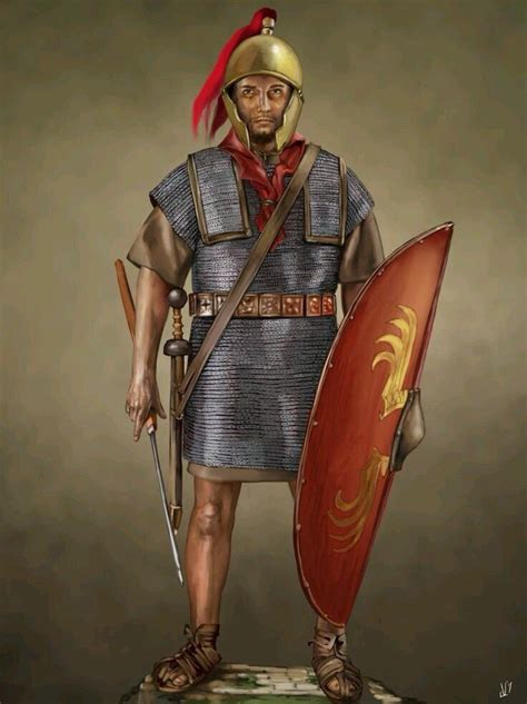 Римский легионер I в до нэ Художник J Lazarus Roman Soldiers