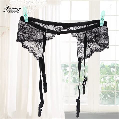 SAROOSY 2017 Top Sexy Lace Garters Belt For Women Stockings Transparent