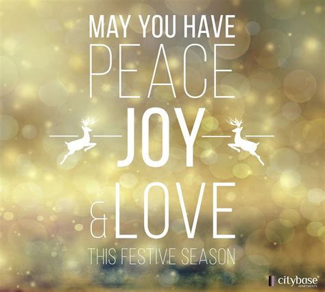May You Have Peace Joy And Love This Festive Season Festive Message