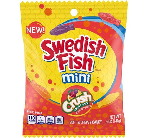 Swedish Fish Assorted Crush Bag 141g 12ct Mad About Candy